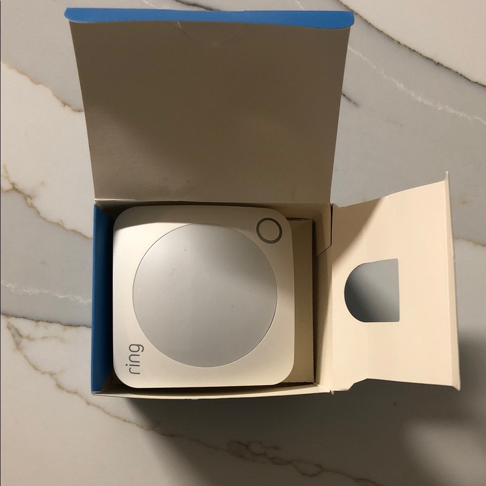 Ring Motion Detector Sensor in White and Gray For Home Security